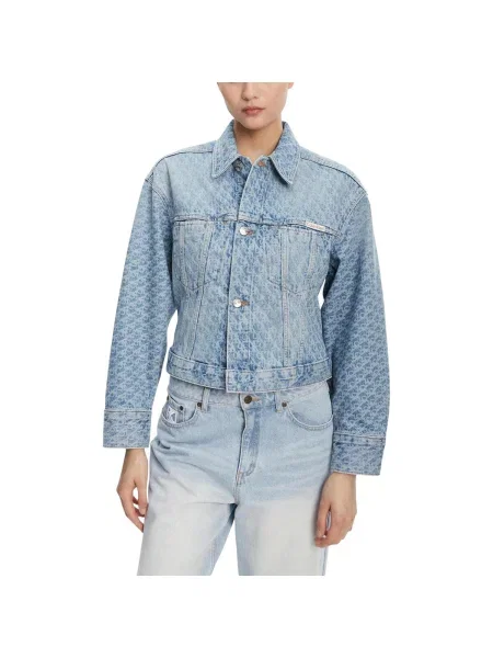 Geacă de blugi Calvin Klein Jeans albastru