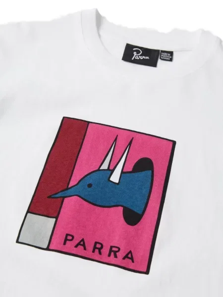 Tricou By Parra cu imagine alb