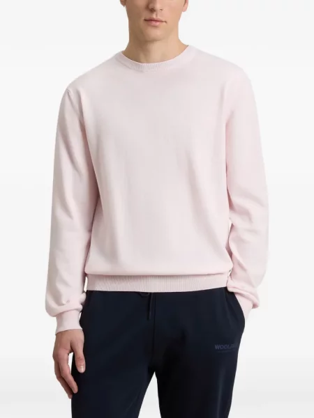 Hanorac crewneck Woolrich cu autograf roz