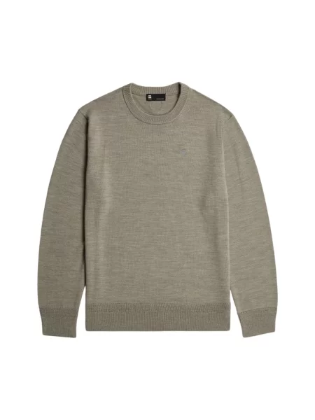 Sweter G-star wełniany brązowy