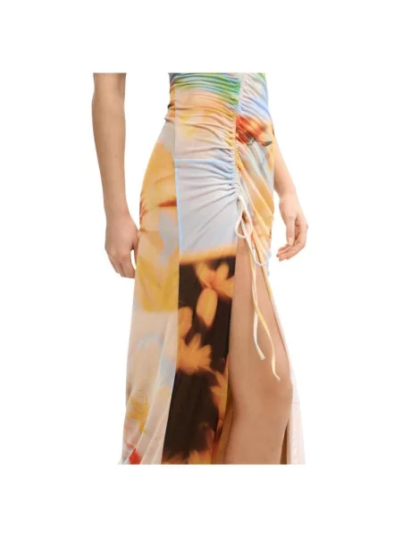 Desigual Šaty mix barev oranžové