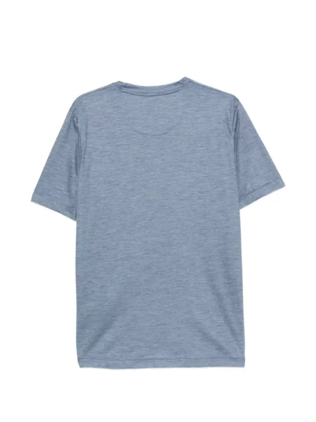 Tricou Marco Pescarolo din cașmir albastru
