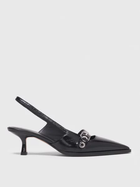 Шкіряні босоніжки Maje чорні