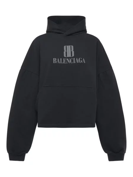 Суичър с качулка Balenciaga черно