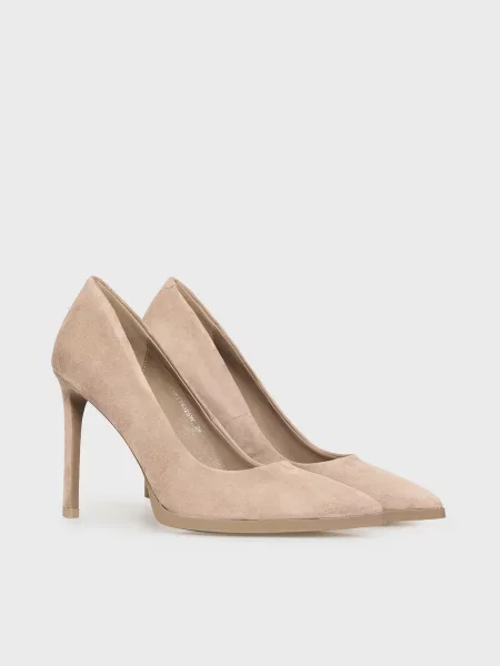 Шкіряні Туфлі-човники PRPY сірий