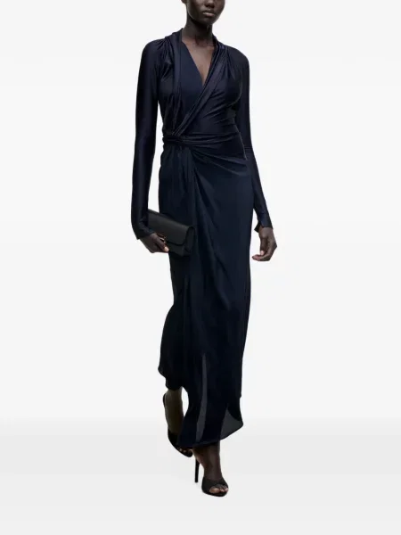 Rochie midi Victoria Beckham albastru