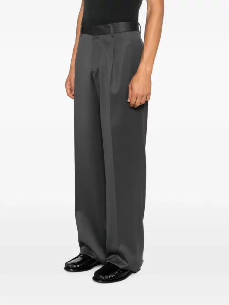 Pantaloni Lardini de lână gri