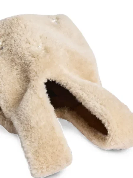 Geantă shopper Simone Rocha cu blană