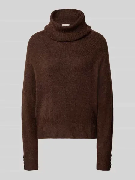 Sweter z dzianiny o kroju relaxed fit z golfem model IHKAMARA' Ichi