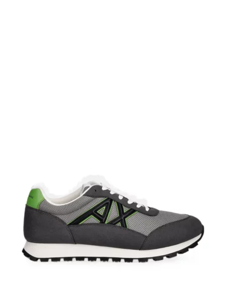 Sneakerși Armani Exchange cu autograf gri