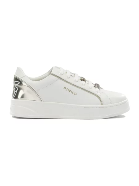 Sneakersy Pinko skórzane białe