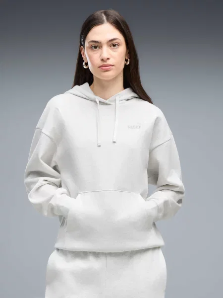 Худи Puma с лого белое