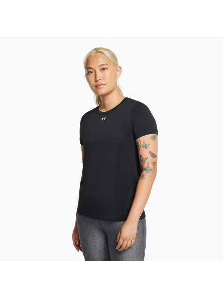 Футболка для тренувань Under Armour Vanish Seamless Loose black/anthracite/white біла