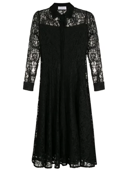 Sukienka midi Olympiah koronkowa do kolan garniturowa czarna