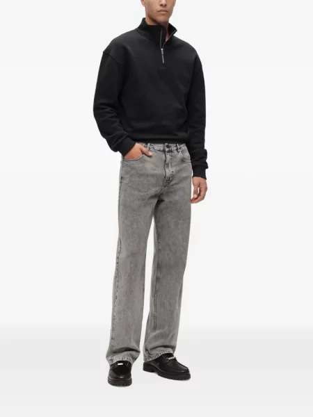 Plačių klešnių džinsai Karl Lagerfeld Jeans pilka