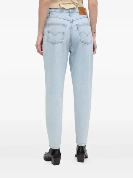 Карирани дънки straight leg Levi's® с шипове кафяво