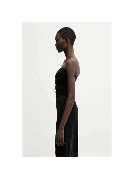Rick Owens Lilies bluzka z odkrytymi ramionami z czarna