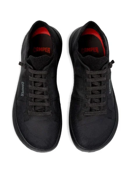Sneakerși Camper cu șireturi tricotate negru