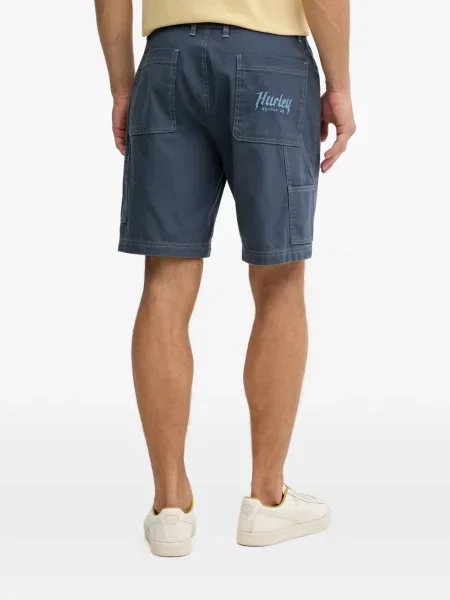 Pantaloni scurți Hurley cu autograf albastru