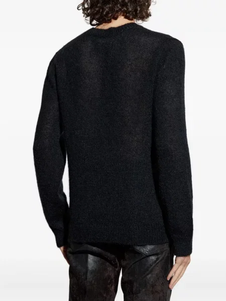 Pulover Dsquared2 cu decolteu rotund negru