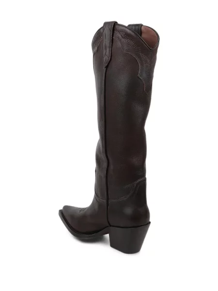 Botine Paris Texas din piele maro