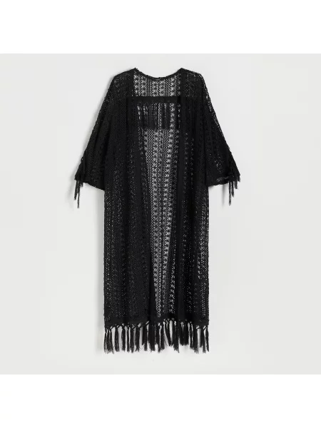 Reserved Rochie de plajă ajurată negru