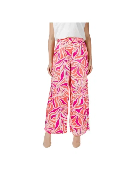 Wielobarwność spodnie Only białe