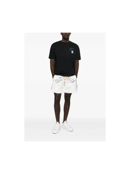 Szorty Rhude z logo białe