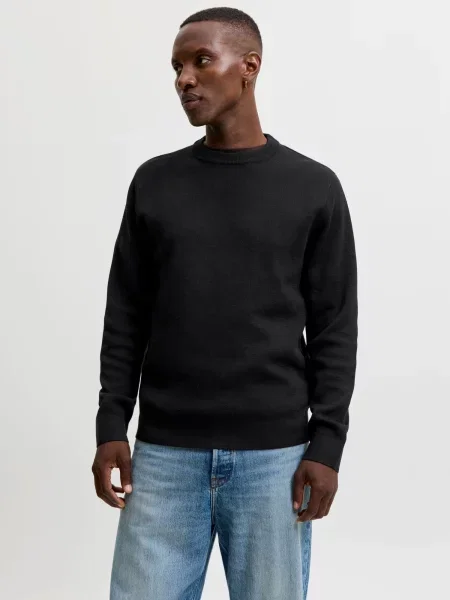 JACK & JONES Pulover JWHMILANO' negru