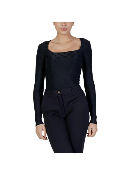 Halenka Guess s dlouhými rukávy černá