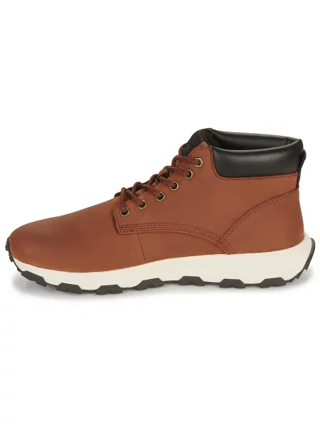 Kožené členkové topánky Timberland hnedá
