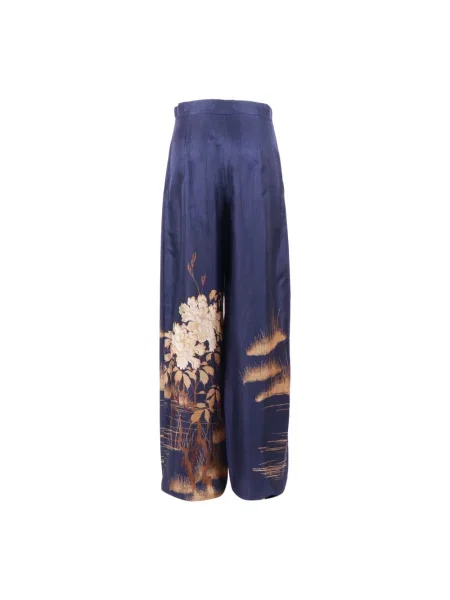 Spodnie Max Mara Studio niebieskie