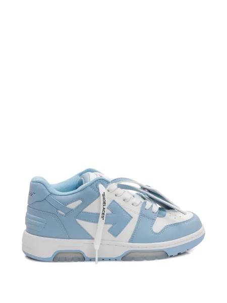 Sneakerși Off-white din piele alb