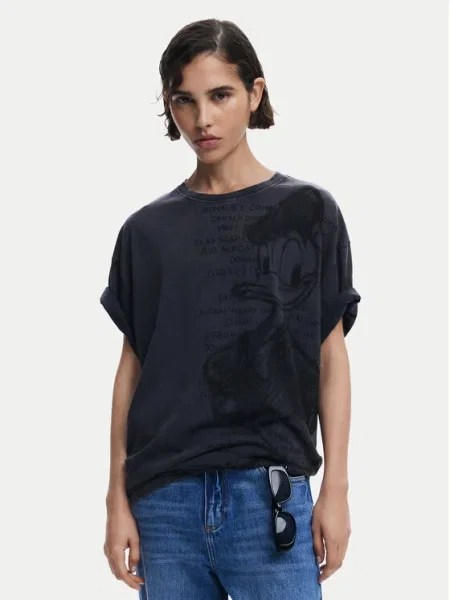 Desigual Póló DONALD | Desigual x Disney szürke