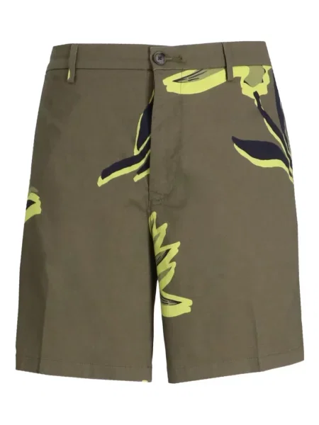 Pantaloni scurți Boss cu imagine verde