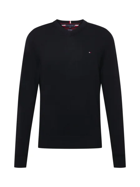 TOMMY HILFIGER Sveter čierna červená biela