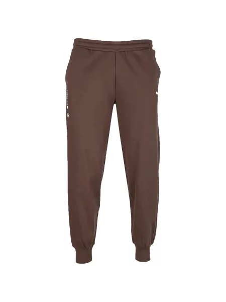 Pantaloni Puma din fleece maro