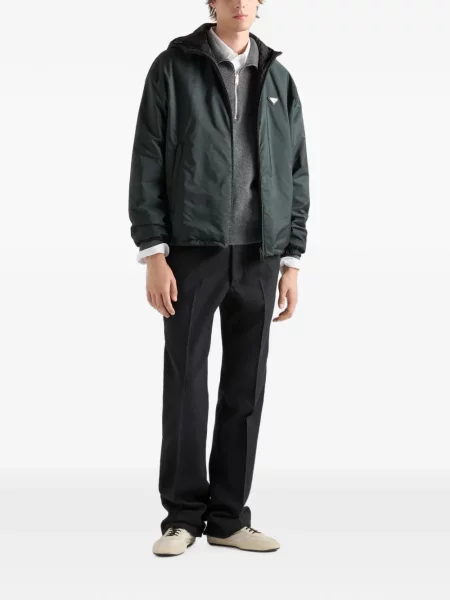 Reversibil geacă Prada verde