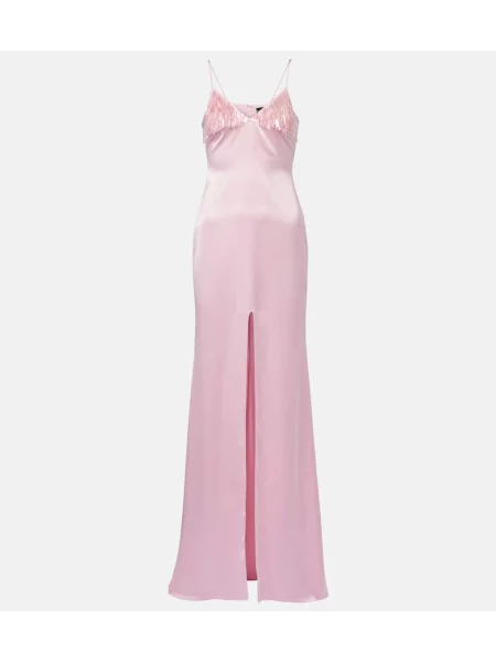 Rochie David Koma din satin roz