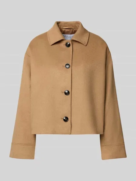 Kurtka o kroju relaxed fit z dodatkiem wełny i wykładanym kołnierzem Jake*s Collection