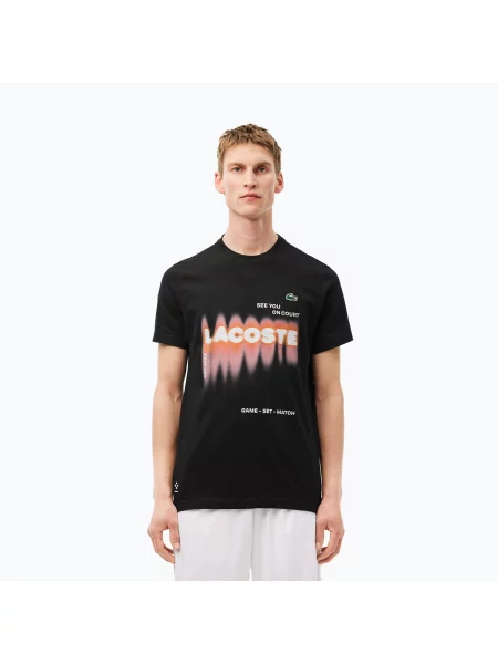 Tričko Lacoste black černé