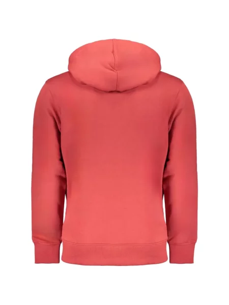 Hanorac cu glugă Calvin Klein cu autograf roșu