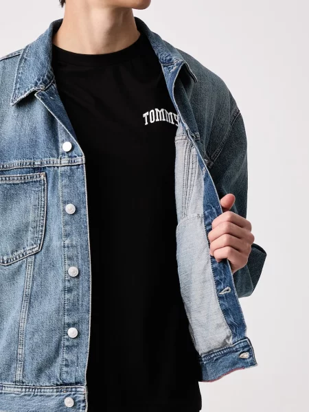 Tommy Jeans дънково яке мъжко от синьо