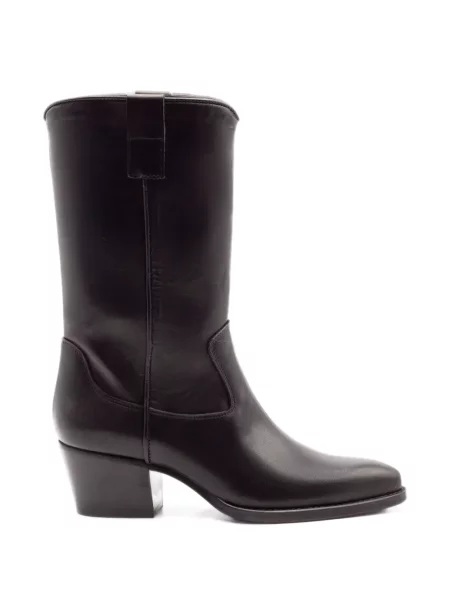 Botine Julie Dee din dantelă negru