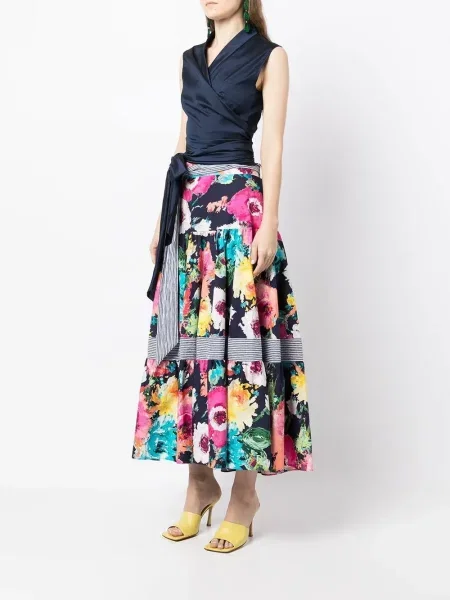 Bluzka Talbot Runhof bez rękawów niebieska