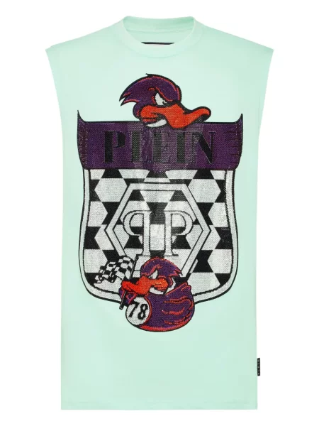 Риза Philipp Plein с принт зелено