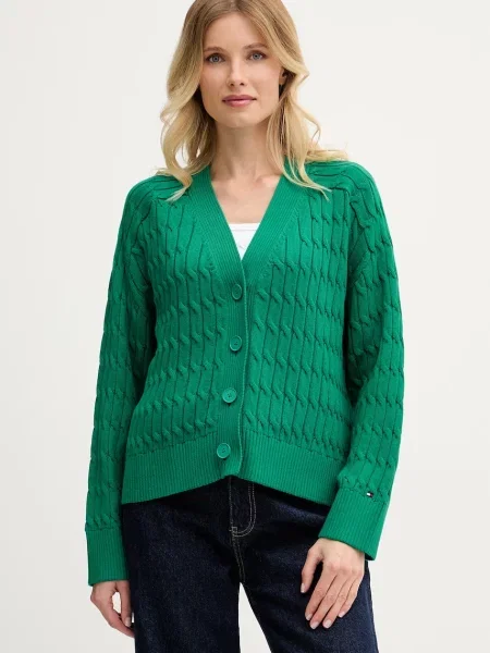 Tommy Hilfiger cardigan pentru femei din verde