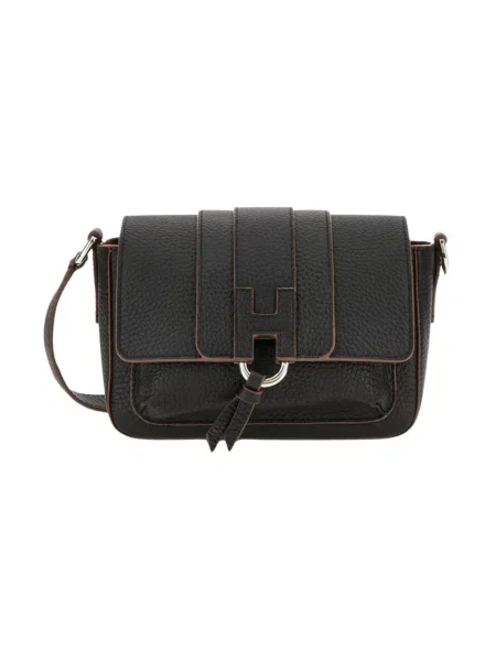 Torebka skórzana Hogan skórzana czarna