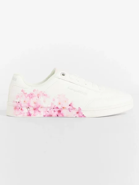 Sneakersy marki Kangaroos z nadrukiem w kwiaty białe