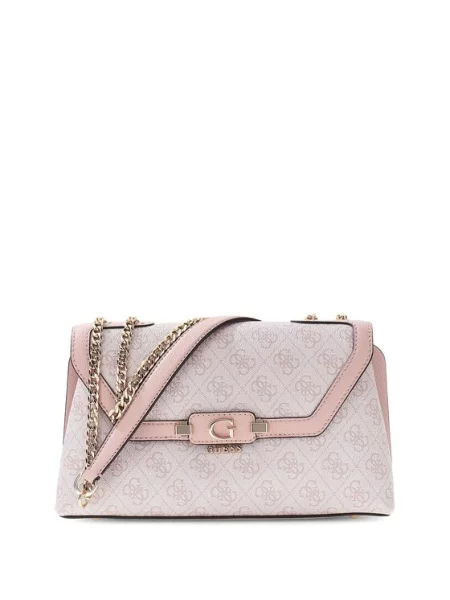 Geantă Guess Lindsey deschis roz